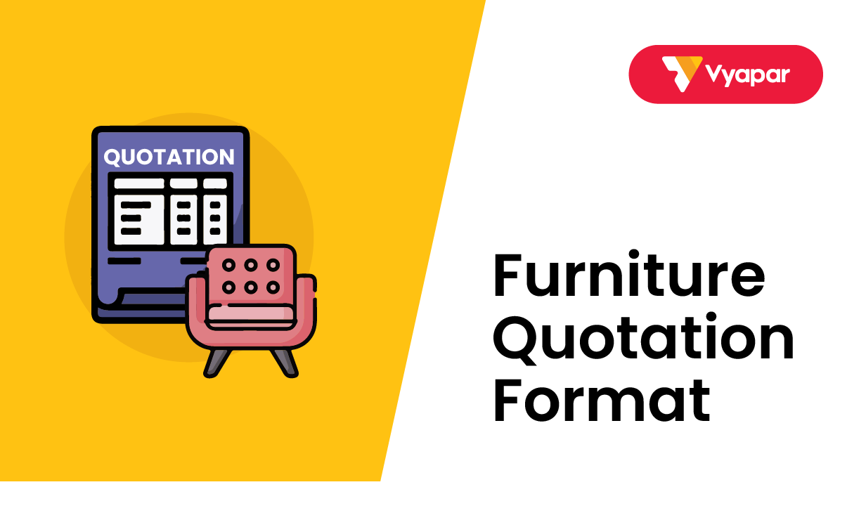Furniture Quotation Format (Free Download) Vyapar App