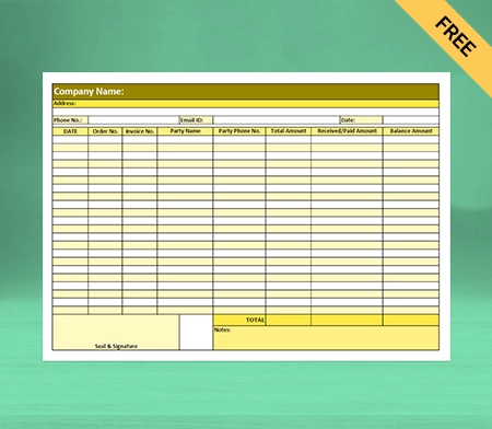 Sales report format in Google sheets