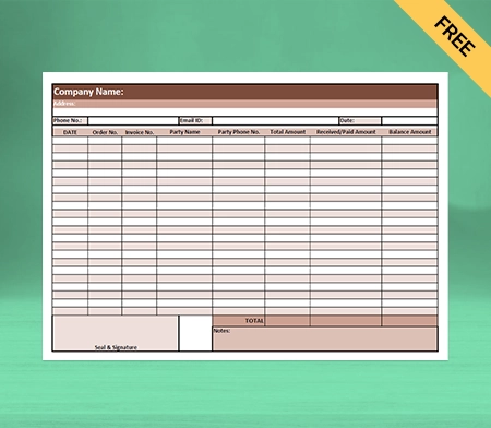 Download sales report format in Google sheets