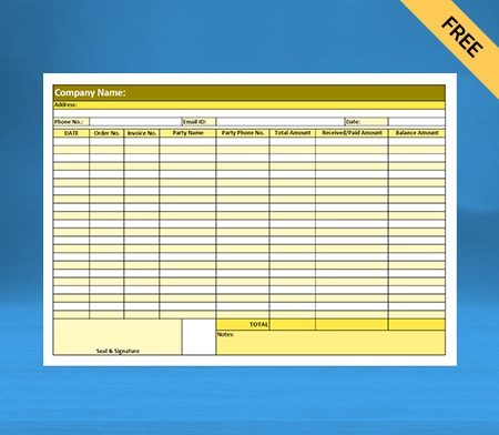 Sales report template