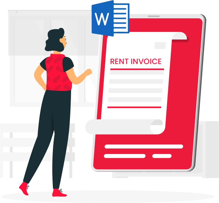 Rent Invoice Format in Word