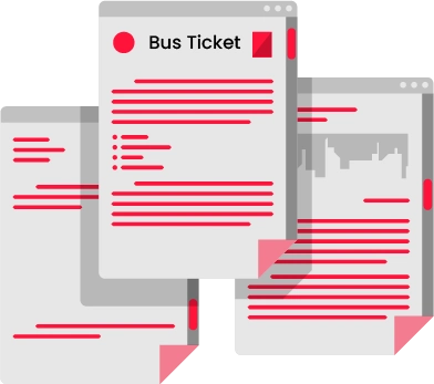 Format for Bus Ticket