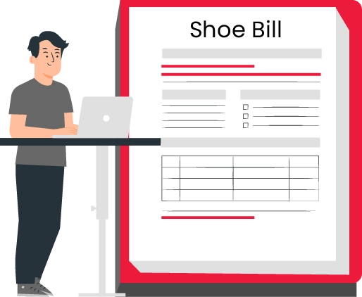Contents of the Bill Raised by the Shoe Store Owner