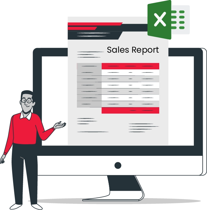 Create excel daily sales report