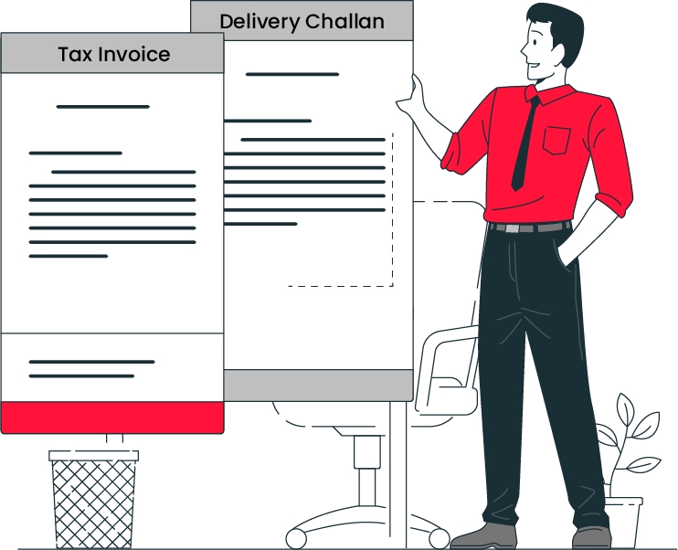 Create export delivery challan
