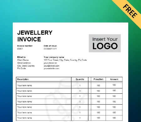 Jewellery Invoice with GST