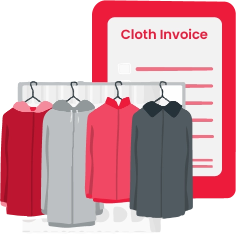 Generate invoice for cloth shopping