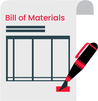 Generate of bill of material