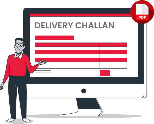 Choose a Vyapar PDF delivery challan format