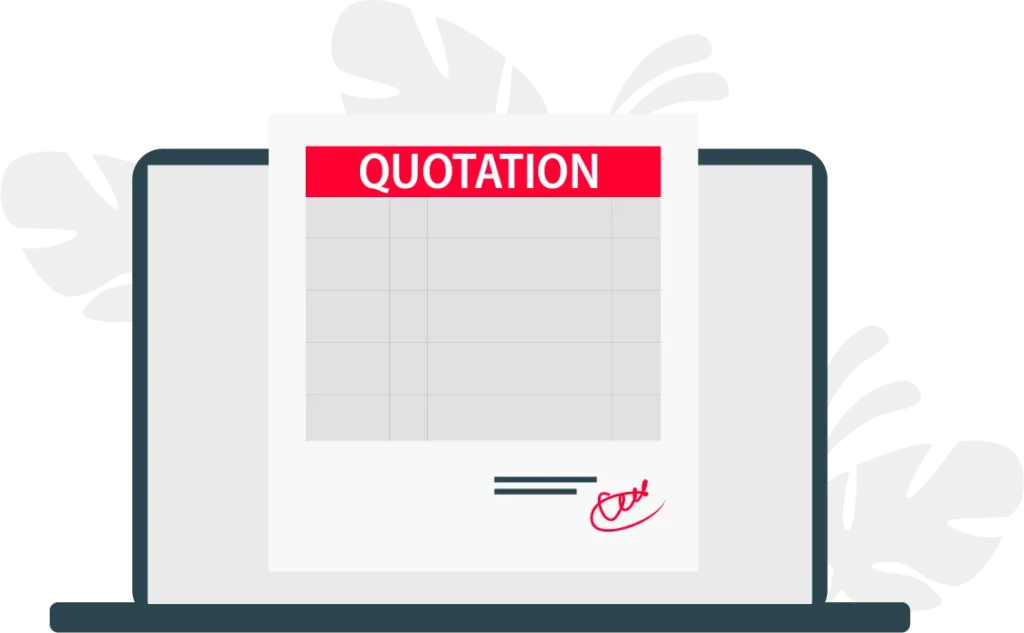 Create quotes with customisation options