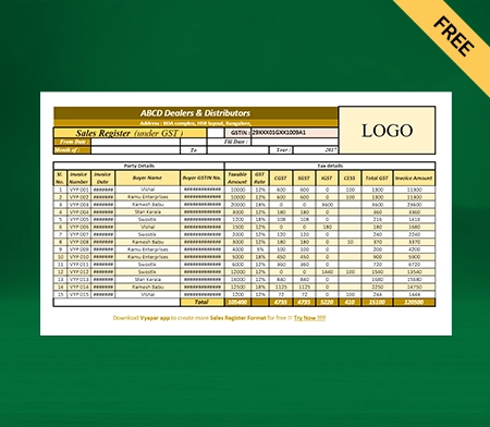 Sales Register Format In Excel_01