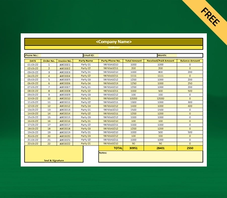 Excel Monthly Sales Report Download
