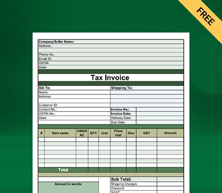 Catering Bill Format in Excel_03