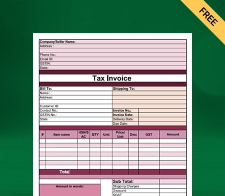 Catering Bill Format in Excel_04