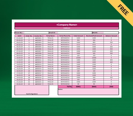 Excel Monthly Sales Report Format