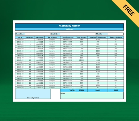 Excel Monthly Sales Report Format Download