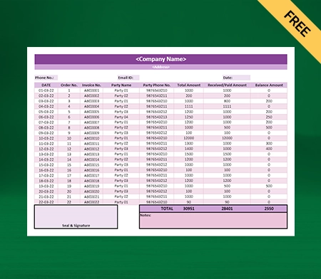 Excel Daily Sales Report Template Download
