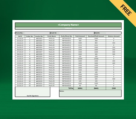 Monthly Sales Report in Excel template