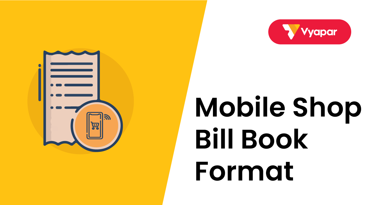 Mobile Shop Bill Book Format in Word, PDF, Excel Free