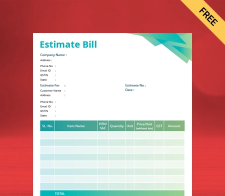 Estimate Bill Format in PDF_01