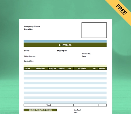 E-Invoice Format Type IV