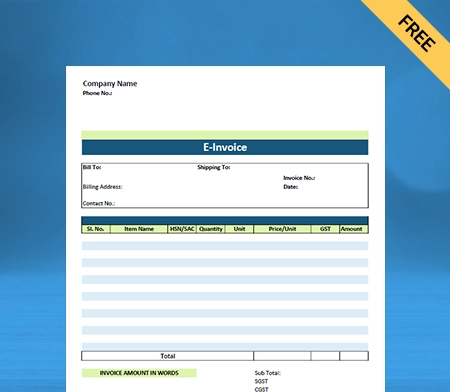 E-Invoice Format Type II