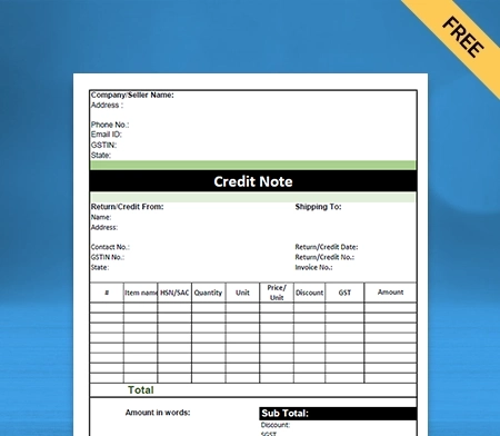 GST Credit Note Format in Word_02