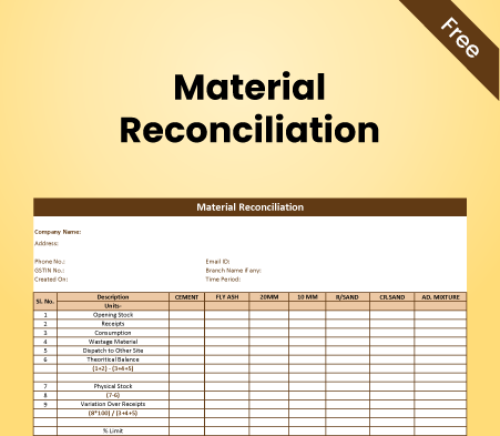 Material Reconciliation Format-1