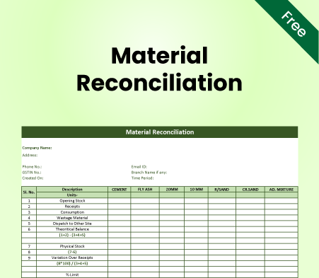 Material Reconciliation Format-2