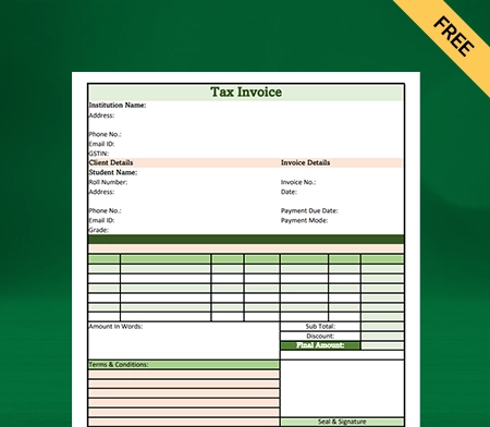 Education Bill Template - 1