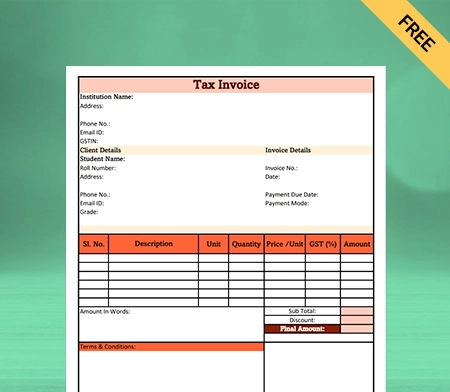 Education Bill Template - 4