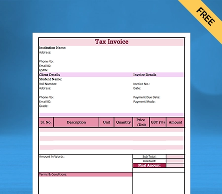 Education Bill Template - 3