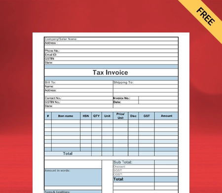 Paid In Full Invoice Template in PDF