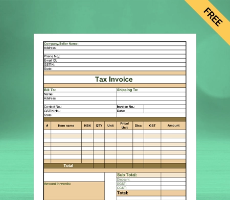 Paid In Full Invoice Template in Sheets