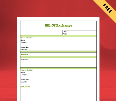 Bill of exchange pdf