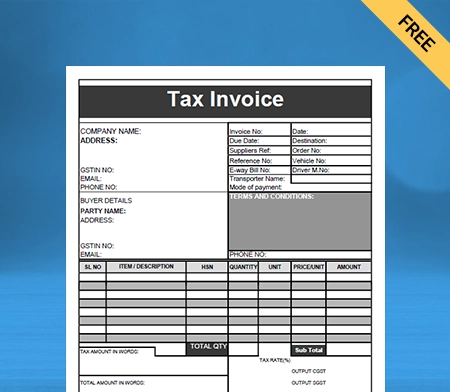 Tally Bill Format - 3