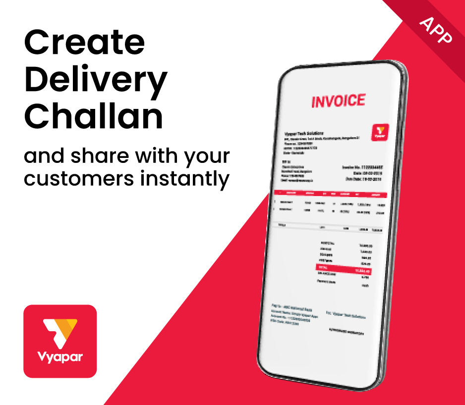 Generate Delivery challan on Mobile with vyapar