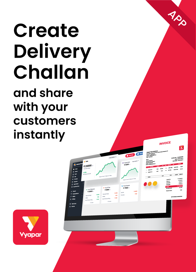 Create delivery challan using Vyapar App for desktop