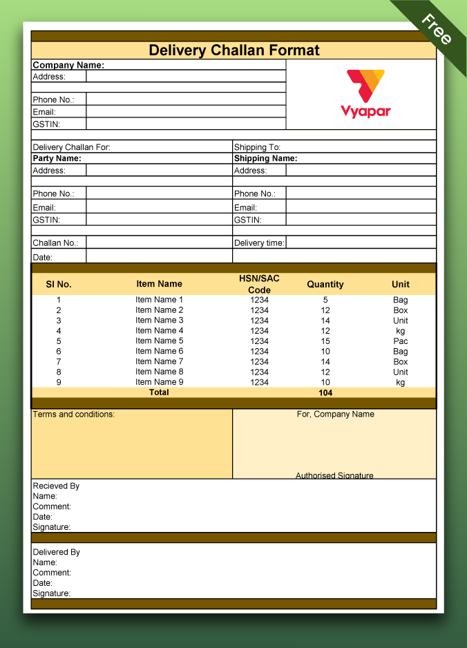 Download Excel DC format