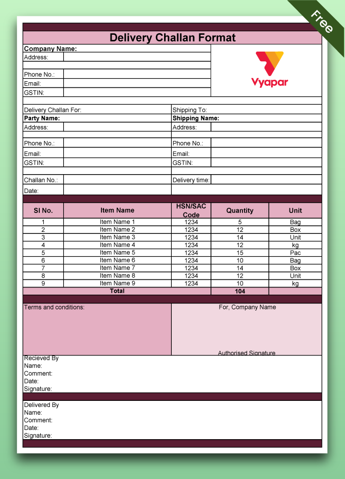 Excel DC Template