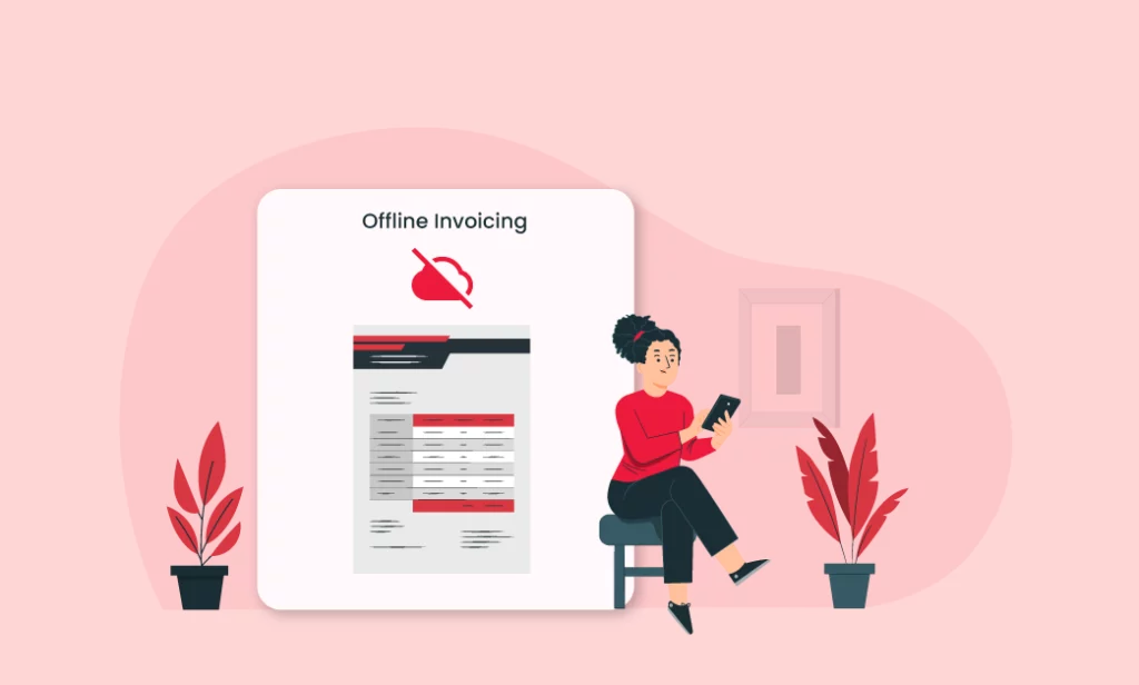 Access the data offline using invoicing software for trading business