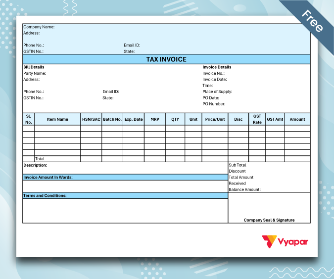 Sale Invoice Format - 02