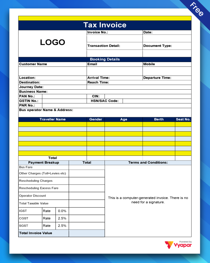 Bus Ticket Format Google Docs