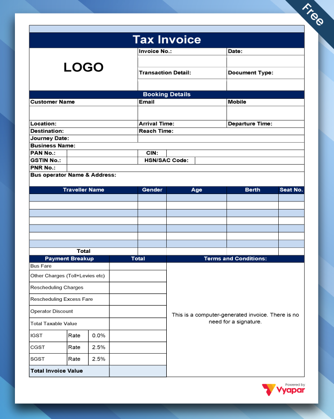 Bus Ticket Template in Word