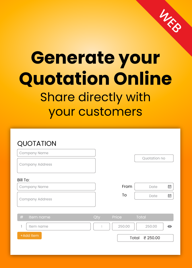 Generate Quotation Online