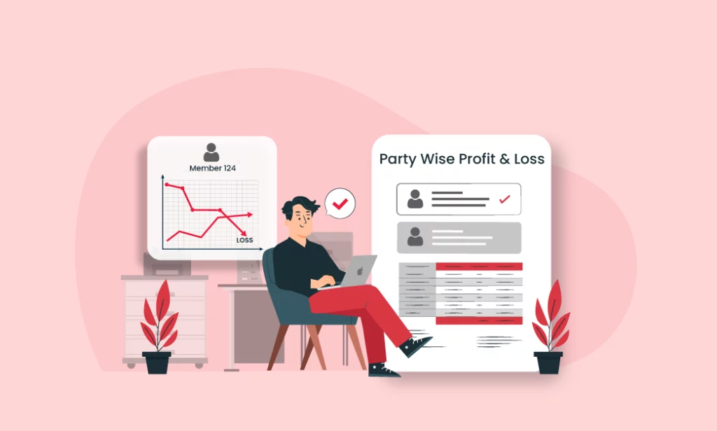 Party-Wise Profit And Loss - Service Industry Accounting Software