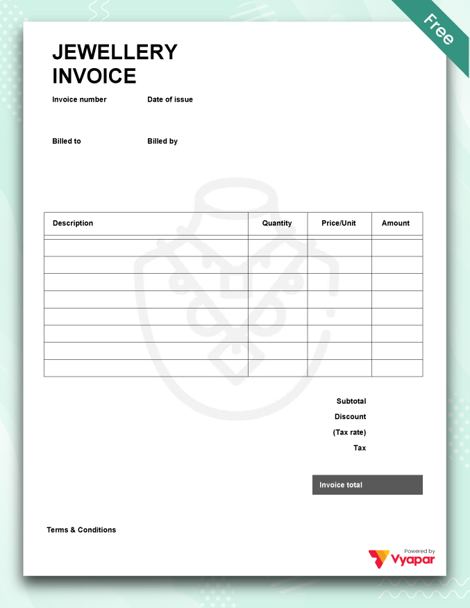 15+ Jewellery Bill Format Free Download��