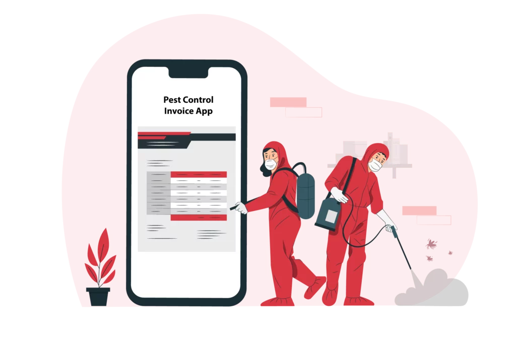Pest control invoice app