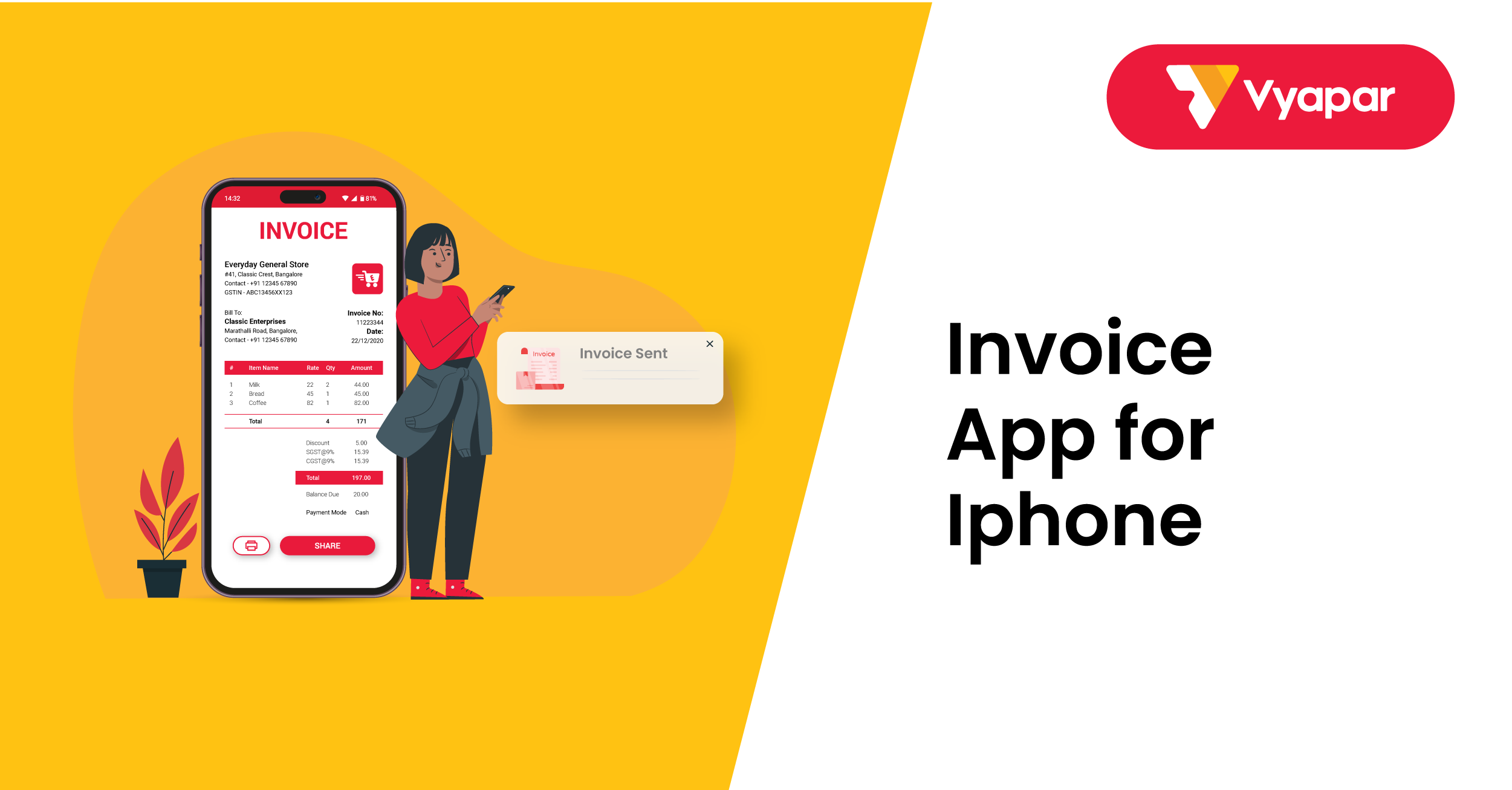 IPhone Invoice App