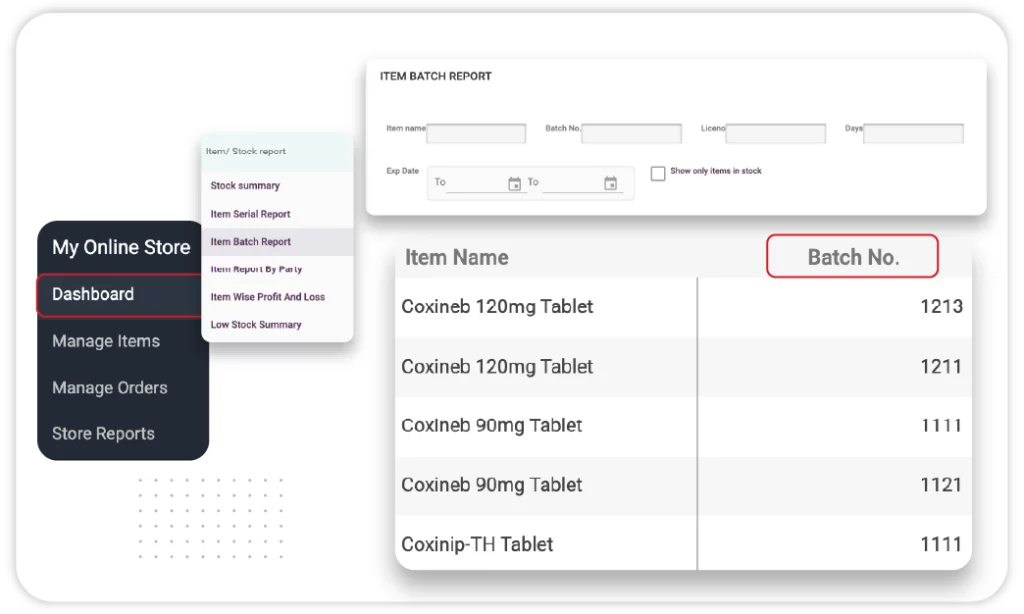 Batch Number Management - Medical Shop Billing Software